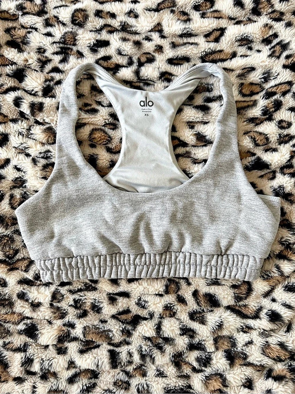 alo Gray Sports Bra Like New